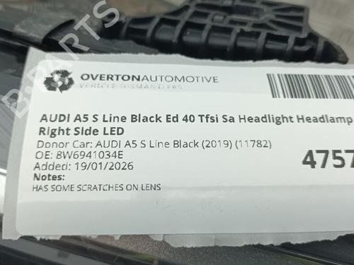 Right headlight AUDI A5 (F53, F5P) 2.0 TFSI | BP31912359C29