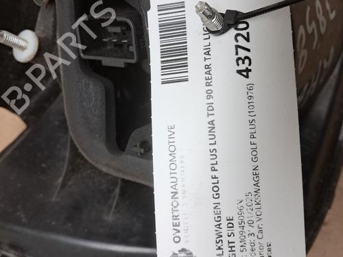 Right taillight VW GOLF PLUS V (5M1, 521) 1.9 TDI | BP29670802C35 