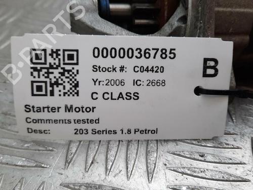 Starter MERCEDES-BENZ C-CLASS (W203) C 180 Kompressor (203.046) | BP29646519M8