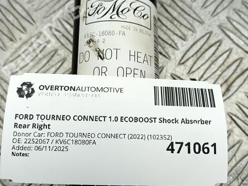 Right rear shock absorber FORD TOURNEO CONNECT / GRAND TOURNEO CONNECT V408 MPV 1.0 EcoBoost | BP30189780M19