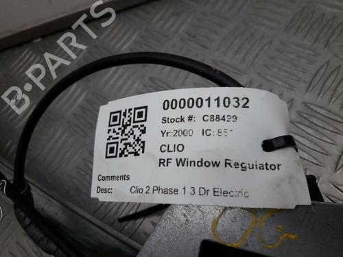 Front right window mechanism RENAULT CLIO II (BB_, CB_) 1.2 LPG (BB0A, CB0A) | BP29645853C23 