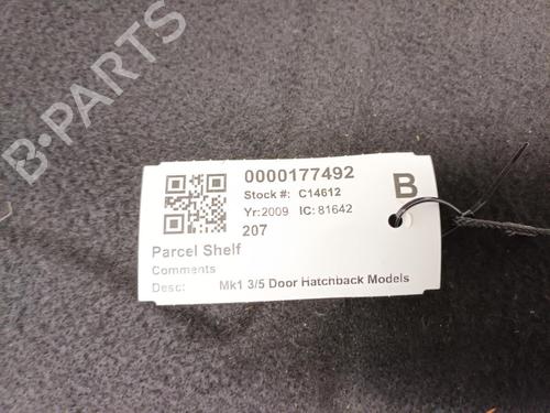 Rear parcel shelf PEUGEOT 207 (WA_, WC_) 1.4 HDi | BP29649722C85 