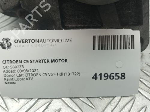 Starter CITROËN C5 III (RD_) 1.6 HDi 110 (RD9HZC) | BP29665342M8