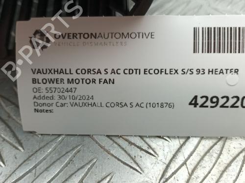 Gebläsemotor VAUXHALL CORSA Mk III (D) (S07) 1.3 CDTI (L08) | BP29667597M62