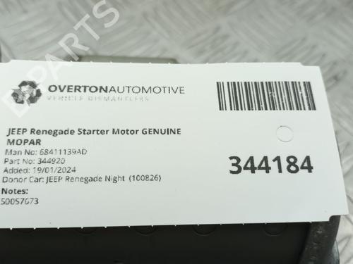 Startmotor JEEP RENEGADE SUV (BU, B1, BV) 1.0 T-GDi | BP29656540M8