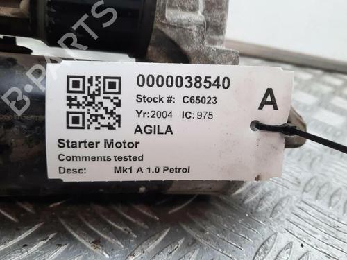 Startmotor VAUXHALL AGILA Mk I (A) (H00) 1.0 12V | BP29646580M8 
