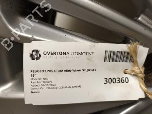 Rim PEUGEOT 208 I (CA_, CC_) 1.2 VTI 82 | BP29653125C45