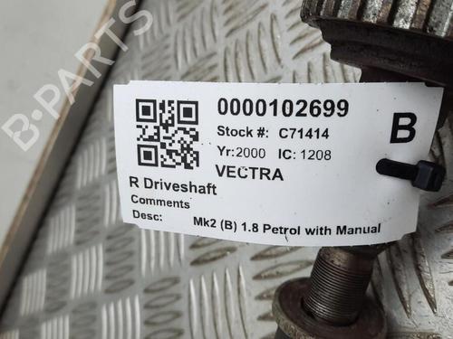 Right front driveshaft VAUXHALL VECTRA (B) Hatchback (J96) 1.8 i 16V (F68) | BP29648197M39 