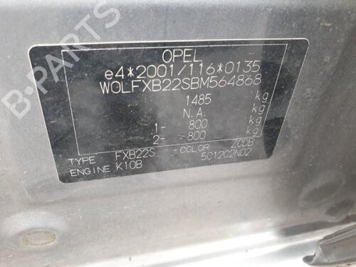 Høyre bakpanel VAUXHALL AGILA Mk II (B) (H08) 1.0 12V | BP29674734C61 