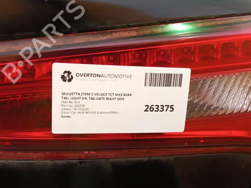 Used Right taillight ALFA ROMEO GIULIETTA (940_) 2.0 JTDM (940.FXL1A) (140 hp) 29652460