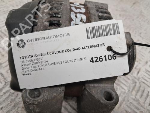 Alternator TOYOTA AVENSIS Estate (_T25_) 2.0 D-4D (ADT250_, ADT250R) | BP29666700M7 