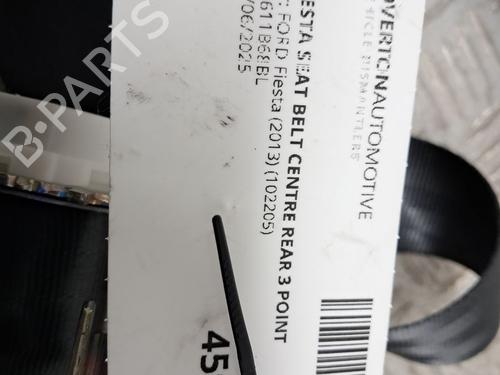 Rear center seatbelt FORD FIESTA VI (CB1, CCN) 1.0 EcoBoost | BP29680825I27 