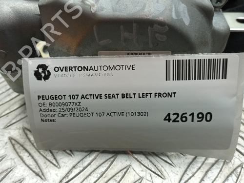 Front left seatbelt PEUGEOT 107 (PM_, PN_) 1.0 | BP29666739I26