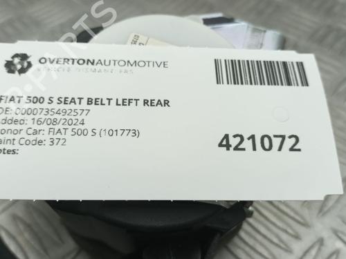 Rear left seatbelt FIAT 500 (312_) 1.2 (312AXA1A) | BP29665711I29 