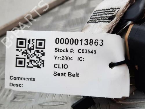 Rear right seatbelt RENAULT CLIO II (BB_, CB_) 1.2 16V (BB05, BB0W, BB11, BB27, BB2T, BB2U, BB2V, CB05,... | BP29646061I28 