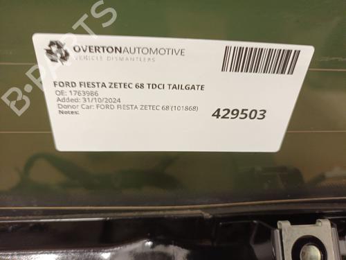 Tailgate FORD FIESTA VI (CB1, CCN) 1.4 TDCi | BP29667673C6 