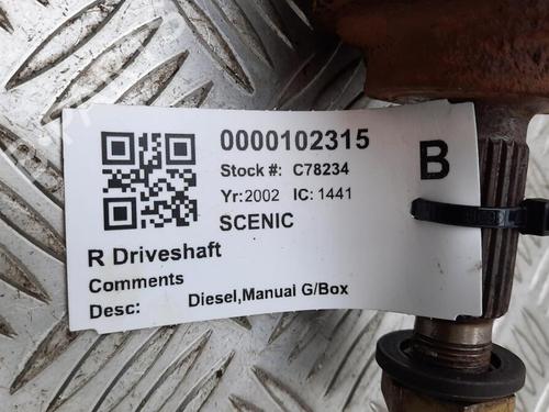 Transmisión delantera derecha RENAULT SCÉNIC I MPV (JA0/1_, FA0_) 1.9 dCi (JA05, JA1F) | BP29648187M39 