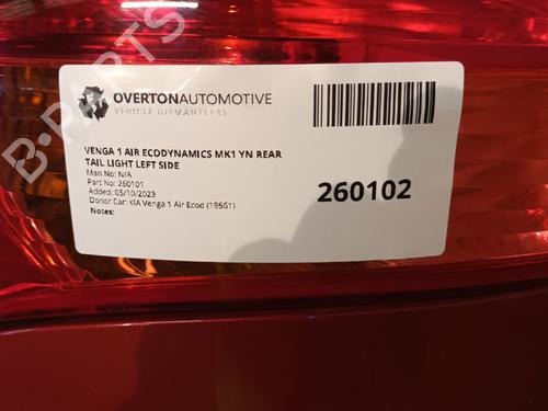 Left taillight KIA VENGA (YN) 1.4 CRDi 75 | BP29652278C34