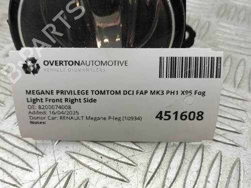 Right front fog light RENAULT MEGANE III Hatchback (BZ0/1_, B3_) 1.5 dCi (BZ09, BZ0D, BZ1W, BZ29, BZ14) | BP29677609C31 