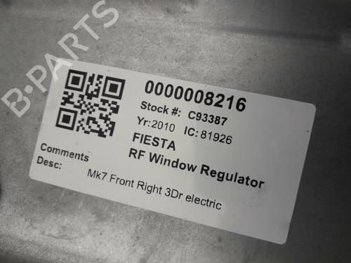 Front right window mechanism FORD FIESTA VI (CB1, CCN) 1.4 TDCi | BP29645758C23