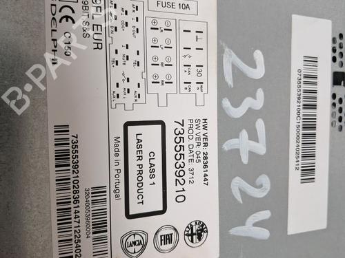 Radio FIAT PUNTO (199_) 1.4 (199AXB1A, 199BXB1A, 199BXB11, 199AXB11) | BP29670037E6