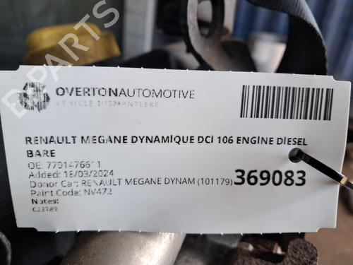 Engine RENAULT MEGANE II Estate (KM0/1_) 1.5 dCi (KM16, KM1E) | BP29658716M1