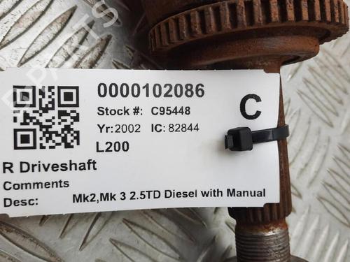 Right front driveshaft MITSUBISHI L200 (K7_T, K6_T, K5_T) 2.5 TD 4WD (K74T) | BP29648178M39 