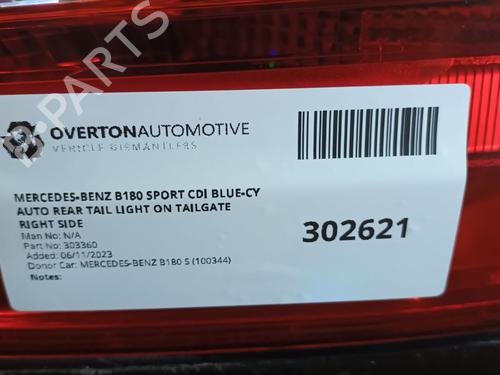 Right taillight MERCEDES-BENZ B-CLASS Sports Tourer (W246, W242) B 180 CDI / d (246.212) | BP29653269C35
