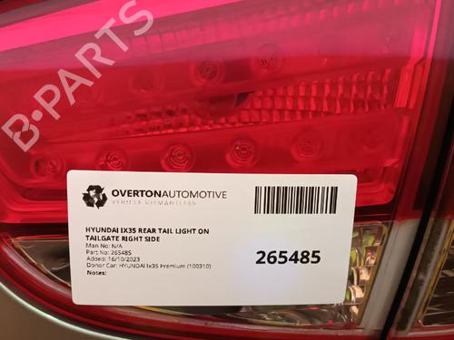 Used Right taillight HYUNDAI ix35 (LM, EL, ELH) 2.0 CRDi (136 hp) 29652672