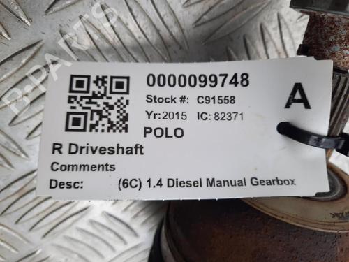 Right front driveshaft VW POLO V (6R1, 6C1) 1.4 TDI | BP29648138M39