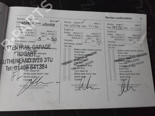 Andre VAUXHALL MERIVA Mk II (B) (S10) 1.4 | BP29672267O1