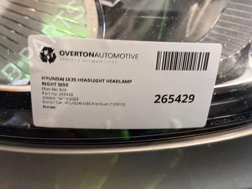 Right headlight HYUNDAI ix35 (LM, EL, ELH) 2.0 CRDi | BP29652648C29