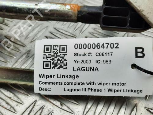 Front wipers mechanism RENAULT LAGUNA III (BT0/1) 1.5 dCi (BT00, BT0A, BT0T, BT1J) | BP29647314C83 