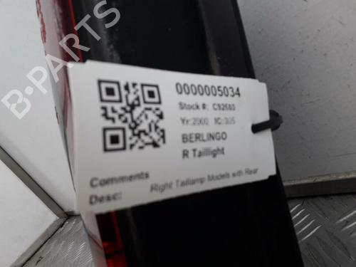 Højre baglygte CITROËN BERLINGO / BERLINGO FIRST Box Body/MPV (M_) 1.9 D 70 (MBWJZ, MCWJZ) | BP29645493C35 