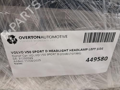 Left headlight VOLVO V50 (545) D4 | BP29676515C28 