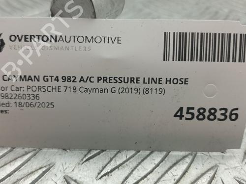 AC pipe PORSCHE 718 CAYMAN (982) 4.0 GT4 (982810, 982811) | BP29680468M126 