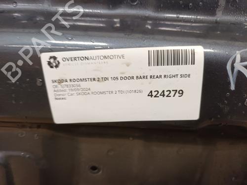 Right rear door SKODA ROOMSTER (5J7) 1.9 TDI | BP29666368C5