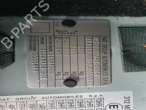 Rear bumper reinforcement FIAT 500 (312_) 1.2 (312AXA1A) | BP29652153C73 