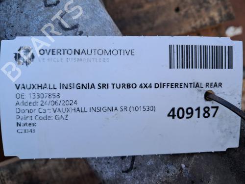 Rear differential VAUXHALL INSIGNIA Mk I (A) Saloon (G09) 2.0 Turbo 4x4 (69) | BP29662652M24 