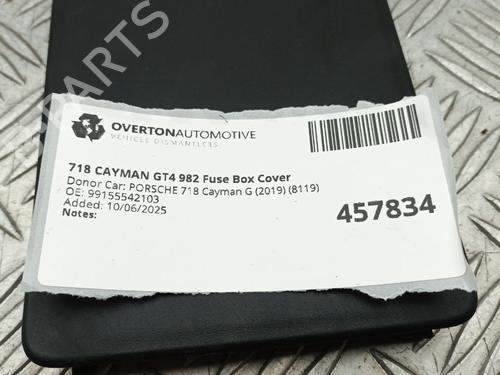 Fuse box PORSCHE 718 CAYMAN (982) 4.0 GT4 (982810, 982811) | BP29680009E1