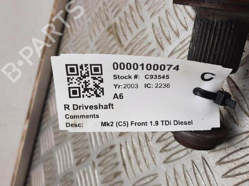 Antriebswelle rechts vorne AUDI A6 C5 Avant (4B5, 4B6) 1.9 TDI | BP29648157M39 