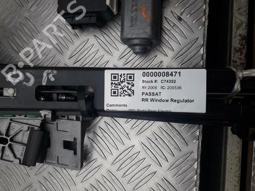 Rear right window mechanism VW PASSAT CC B6 (357) 2.0 TDI | BP29645902C25 