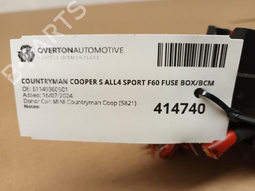 Fuse box MINI MINI COUNTRYMAN (F60) Cooper S ALL4 | BP29663781E1