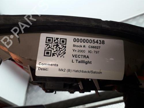 Venstre Baklys VAUXHALL VECTRA (B) Hatchback (J96) 1.8 i 16V (F68) | BP29645528C34 