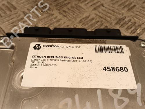 Engine control unit (ECU) CITROËN BERLINGO Box Body/MPV (B9) 1.6 HDi 75 | BP29680416M57