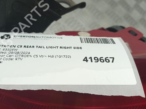 Right taillight CITROËN C5 III (RD_) 1.6 HDi 110 (RD9HZC) | BP29665351C35 