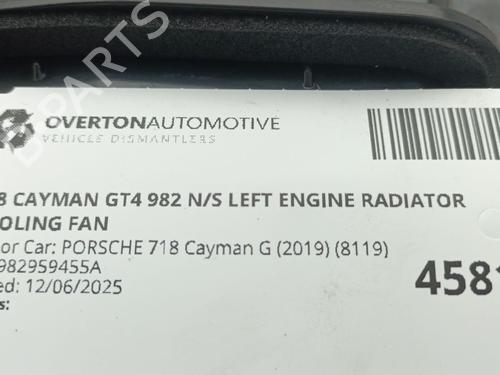 Radiator fan PORSCHE 718 CAYMAN (982) 4.0 GT4 (982810, 982811) | BP29680170M35 