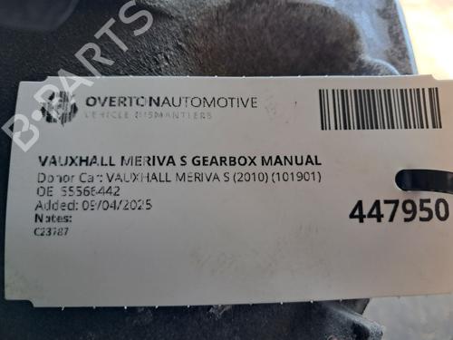 Gearbox VAUXHALL MERIVA Mk II (B) (S10) 1.4 | BP29675566M3