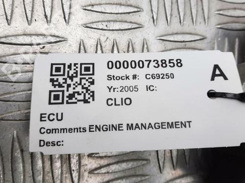 Engine control unit (ECU) RENAULT CLIO II (BB_, CB_) 1.2 16V (BB05, BB0W, BB11, BB27, BB2T, BB2U, BB2V, CB05,... | BP29647632M57 