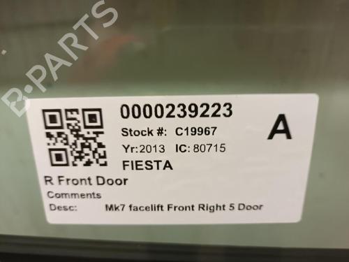 Right front door FORD FIESTA VI (CB1, CCN) 1.25 | BP29651710C3 